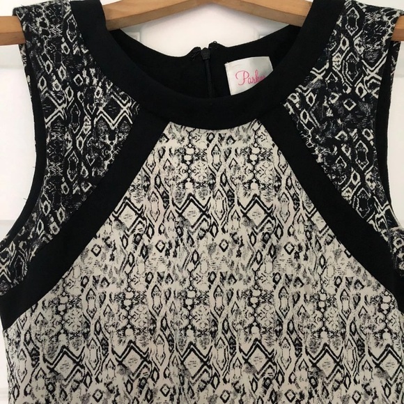 PARKER Jagger sleeveless bodycon fitted short mini dress size small S cocktail - Picture 5 of 9
